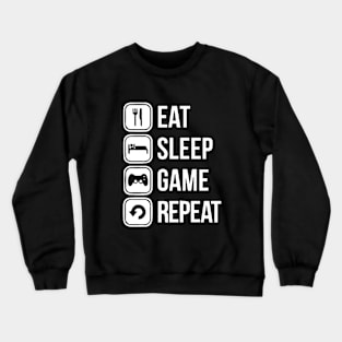 Eat Sleep Game Repeat Crewneck Sweatshirt